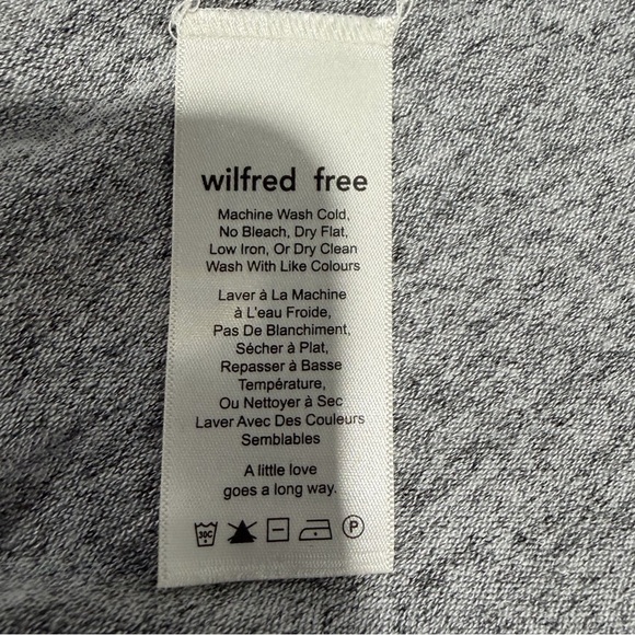 Wilfred Sleeveless Tank Heather Gray Midi Dress Stretch Round Neck - Picture 6 of 7